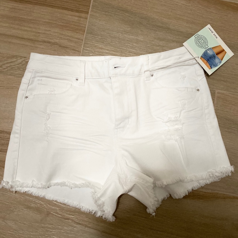 Wax Denim White Shorts Sz M
